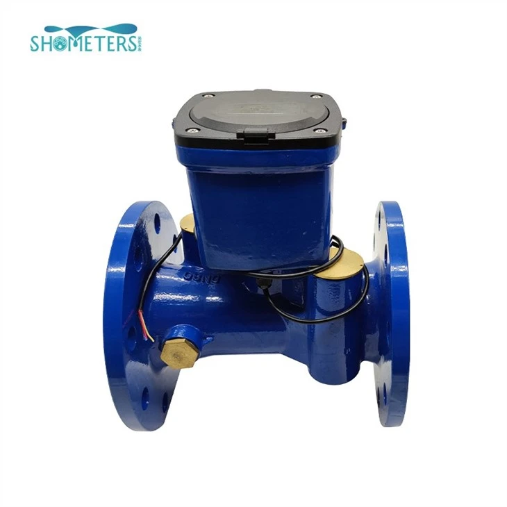 200mm Flange Ultrasonic Water Meters Valve Control Wireless Display