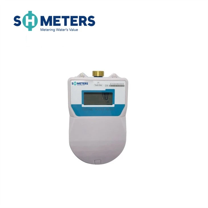 Contatori per acqua a pagamento da 15 mm Contatore per acqua in ottone prepagato digitale remoto