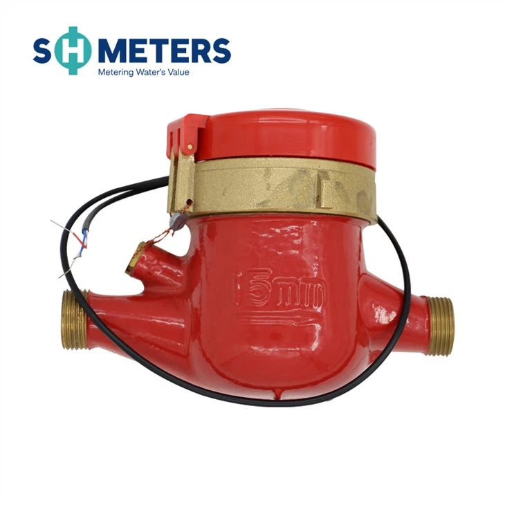 City Outside House Commercial Multi Jet Hot Water Meter Brass Body City Outside House Commercial Multi Jet Hot Water Meter Brass Body