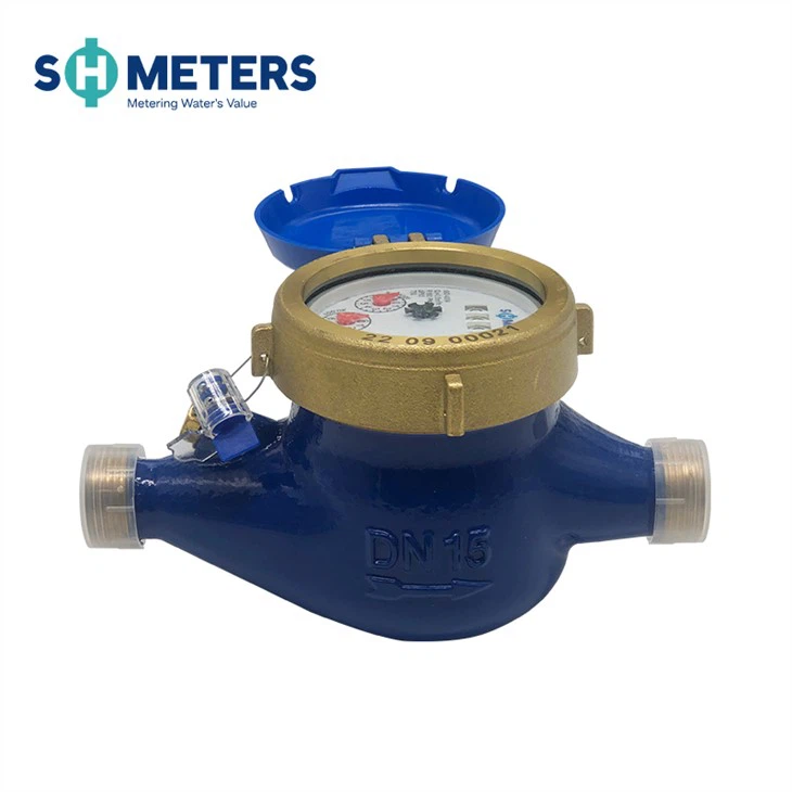 Multi-jet Water Meter Dry Dial Brass Material Standard ISO4064