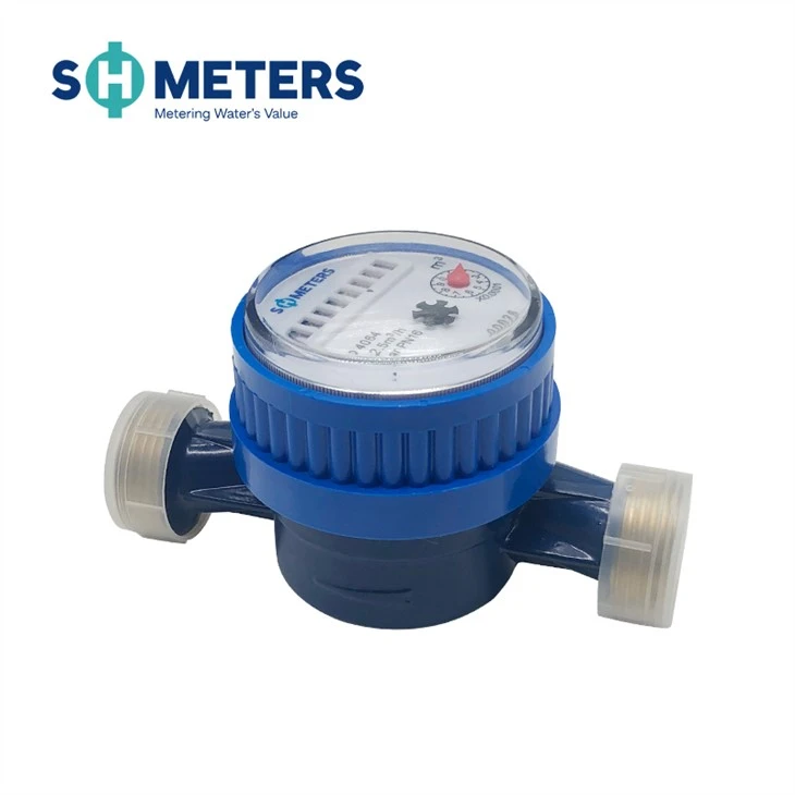 Misuratori di portata del contatore dell'acqua a vite di piccole dimensioni Contatore per acqua a getto singolo per alloggiamento