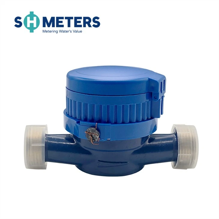 Small Size Screw Type Water Meter Flow Meters Single Jet Water Meter For Housing
