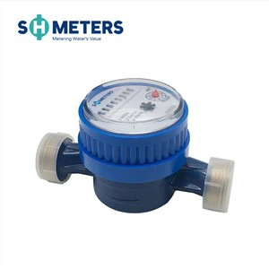 Misuratori di portata del contatore dell'acqua a vite di piccole dimensioni Contatore per acqua a getto singolo per alloggiamento